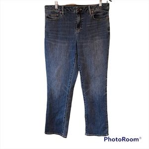 Lands' End Women's Mid - High Rise Jeans 12